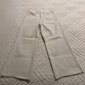 Good American Good Waist Palazzo Crop High Rise Wide Leg Jeans, sz 8/29